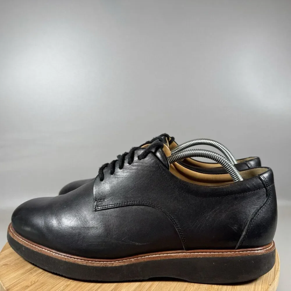 S Samuel Hubbard Founder‎ Mens Sz 9.5 W Oxford Dress Shoes Black Leather